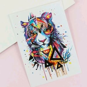 🍉5 for $25* 8" Tiger Tattoo